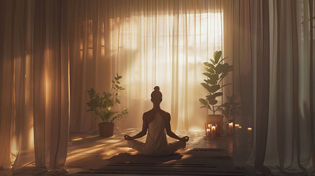 chanting shh yogaの素材