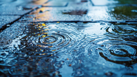 drizzle rain sidewalkの素材