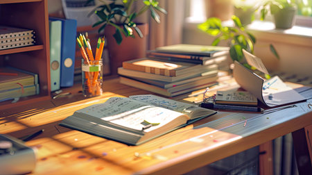 learn desk schoolの素材