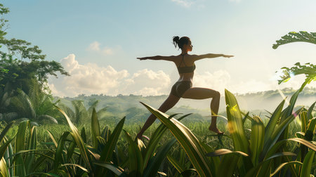 mindfulness fitness yogaの素材