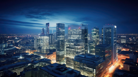 office business city backgroundの素材