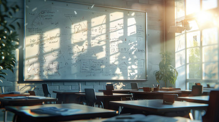 teacher whiteboard schoolの素材