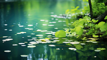 nature eco leaves backgroundの素材