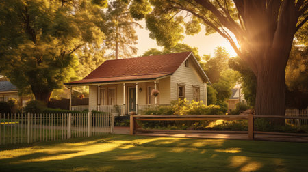home suburb cottage buildingの素材
