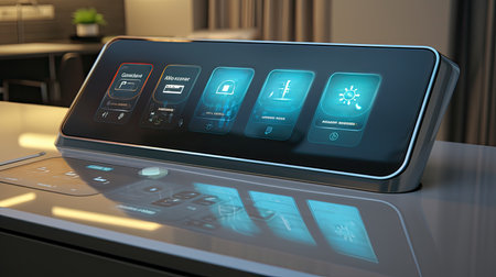 internet technology light backgroundの素材