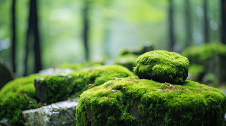 meditation green zen backgroundの素材