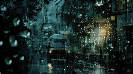 thunderstorm heavy rainの素材