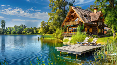 villa vacation houseの素材