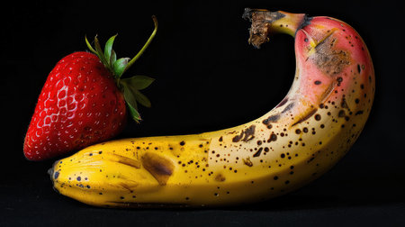 healthy banana strawberryの素材