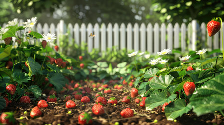 red strawberry gardenの素材