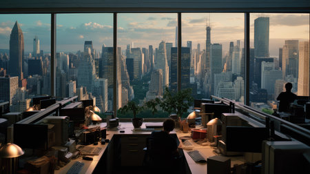 corporate office apartment buildingの素材