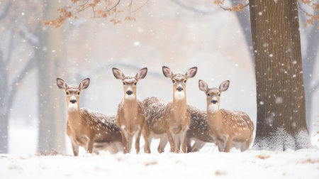 frozen nature snow backgroundの素材