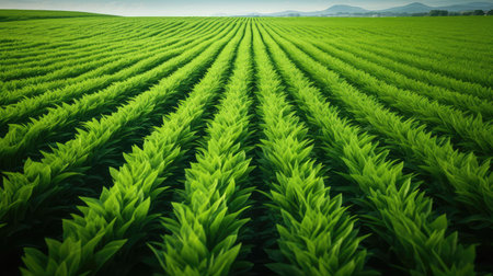 lush green colorful backgroundの素材