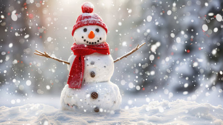 joy snowman happy holidaysの素材