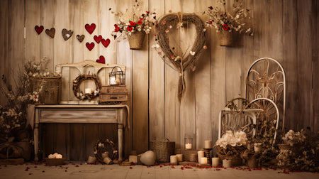 day decoration love backgroundの素材