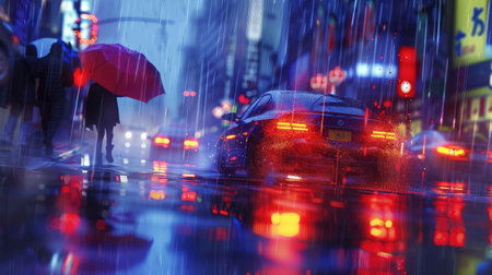 slide rain accidentの素材