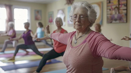 gentle yoga class seniorsの素材