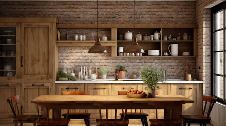 chef dining kitchen backgroundの素材