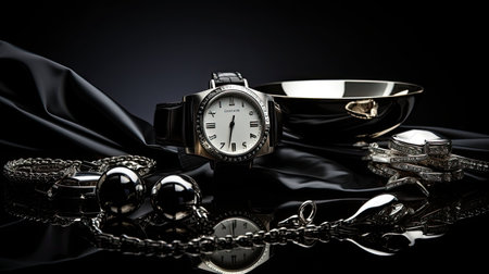 elegant modern black backgroundの素材