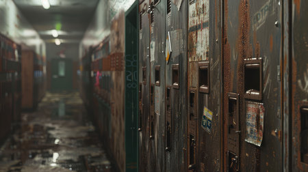 gym locker schoolの素材