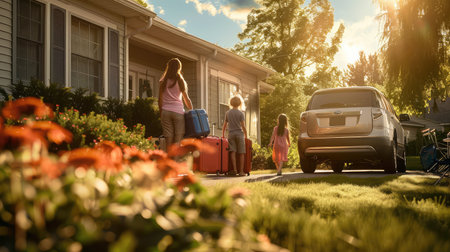 getaway leaving for vacation Inの素材