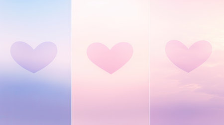 hepassion gradient love backgroundの素材