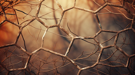 design mesh hexagon backgroundの素材