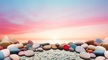 peaceful circle zen backgroundの素材