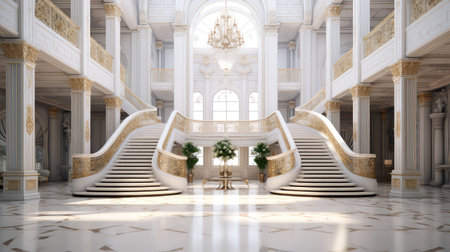 modern design mansion buildingの素材