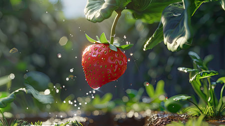 sweet falling strawberryの素材