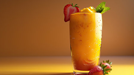 fruity strawberry mango smoothieの素材
