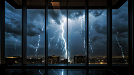 glass window skyscraper buildingの素材