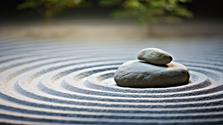 peaceful rock zen backgroundの素材