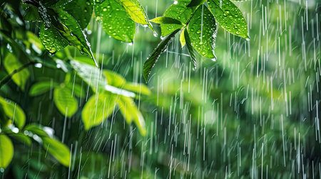 water rain plantsの素材