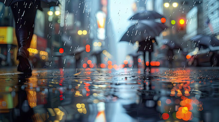 puddle rainy daysの素材