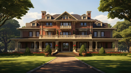 grand home mansion buildingの素材