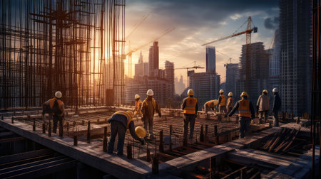 development construction city backgroundの素材