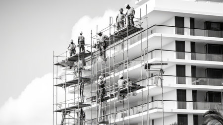 luxury development apartment buildingの素材