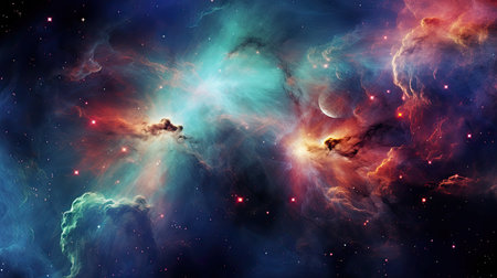 cosmos space blurred lightsの素材