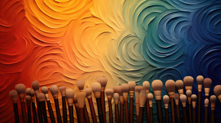 peaceful brush zen backgroundの素材