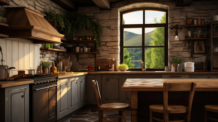 chef top kitchen backgroundの素材