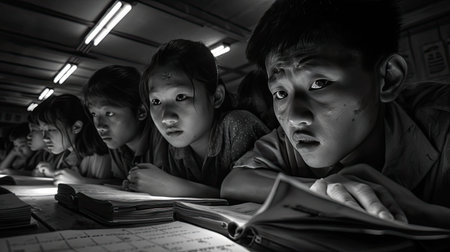 teacher school black and whiteの素材