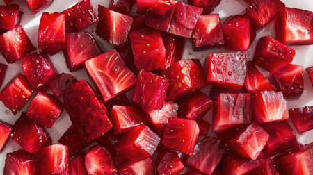 sweet diced strawberryの素材