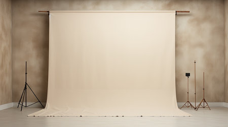 interior wall biege backgroundの素材