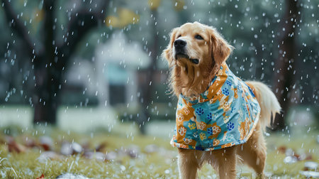 stylish dog rain coatの素材