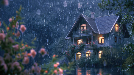 leak house rainの素材