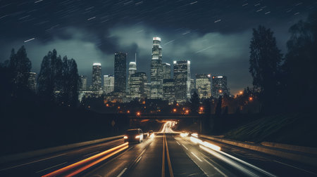 sky star blurred lightsの素材