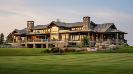 majestic exterior mansion buildingの素材