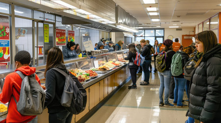 menu school food serviceの素材