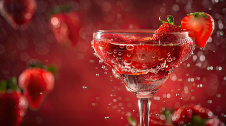 drink strawberry cocktailの素材